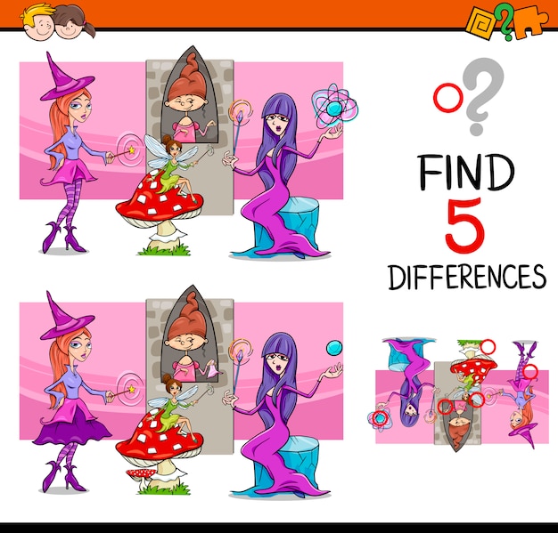 Premium Vector Find The Differences Task