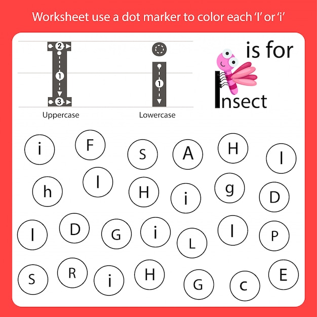 premium-vector-find-the-letter-worksheet-use-a-dot-marker-to-color-each-i