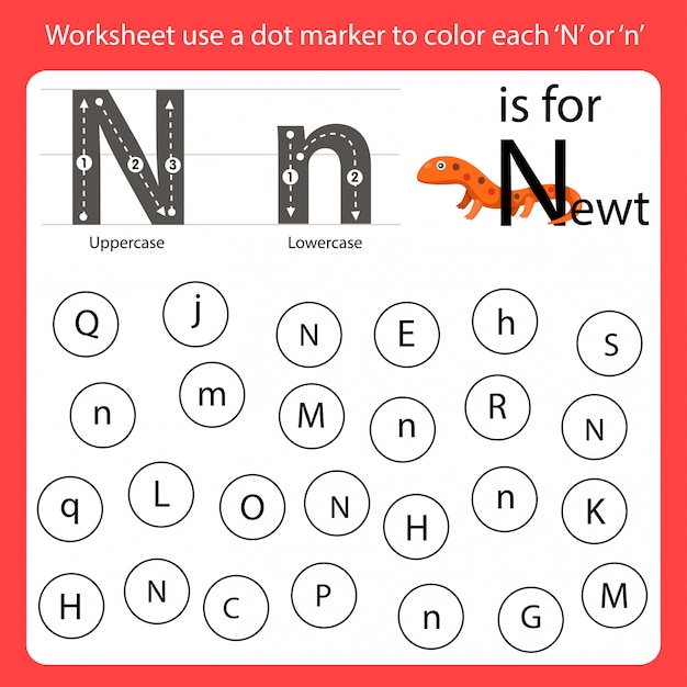 premium-vector-find-the-letter-worksheet-use-a-dot-marker-to-color-each-n