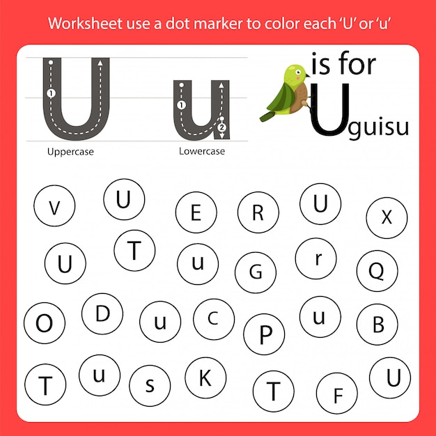 premium-vector-find-the-letter-worksheet-use-a-dot-marker-to-color-each-u