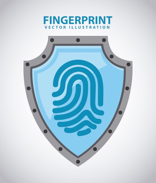 Premium Vector Fingerprint design