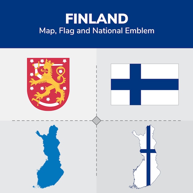 Финляндия Флаг И Герб Фото
