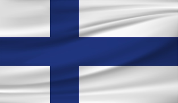 フィンランド国旗 プレミアムベクター