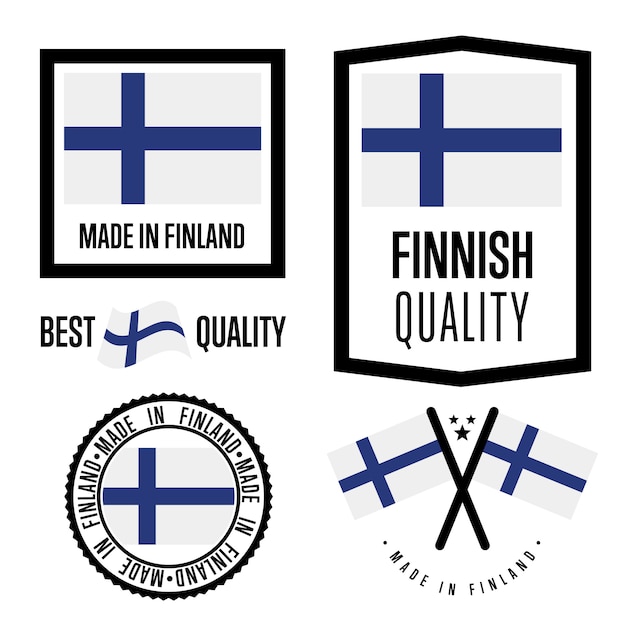Download Free Finland Quality Label Set Premium Vector Use our free logo maker to create a logo and build your brand. Put your logo on business cards, promotional products, or your website for brand visibility.