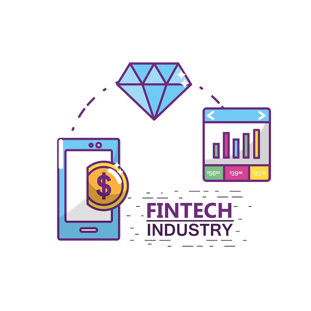 Download Free Fintech Industry Design Premium Vector Use our free logo maker to create a logo and build your brand. Put your logo on business cards, promotional products, or your website for brand visibility.