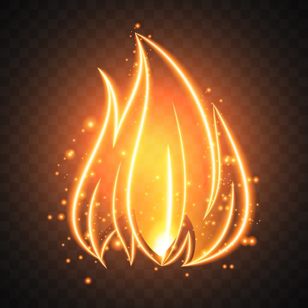 Fire background design | Free Vector