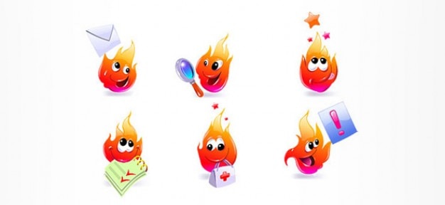 Fire cartoon characters
