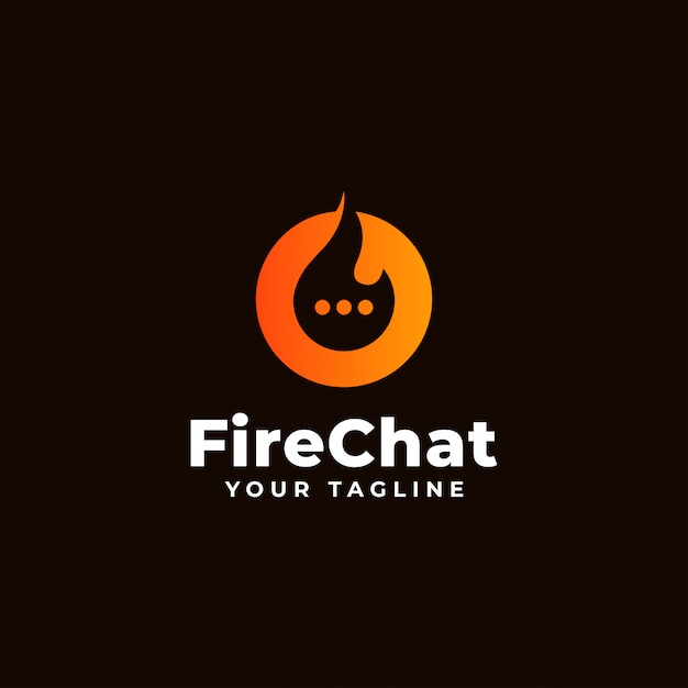 Download Free Fire And Chat Flame Talk Logo Design Premium Vector Use our free logo maker to create a logo and build your brand. Put your logo on business cards, promotional products, or your website for brand visibility.