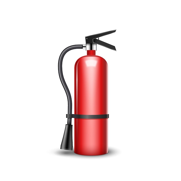 Premium Vector | Fire extinguisher protection isolated. red fire ...