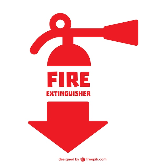 Architectural Fire Extinguisher Symbol 7812