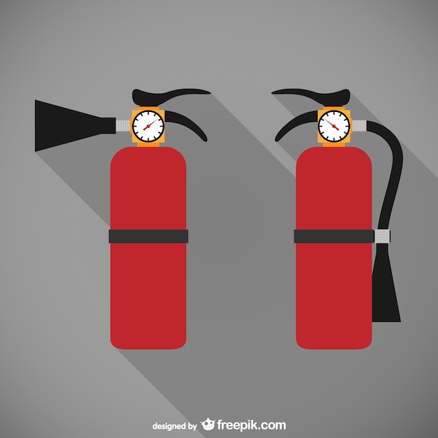 Fire extinguishers illustration