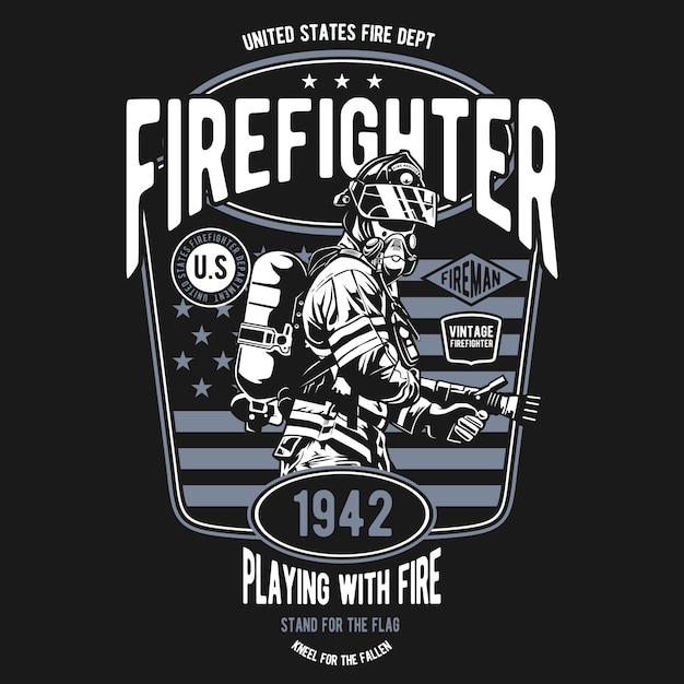 Download Free Fire Fighter Premium Vector Use our free logo maker to create a logo and build your brand. Put your logo on business cards, promotional products, or your website for brand visibility.