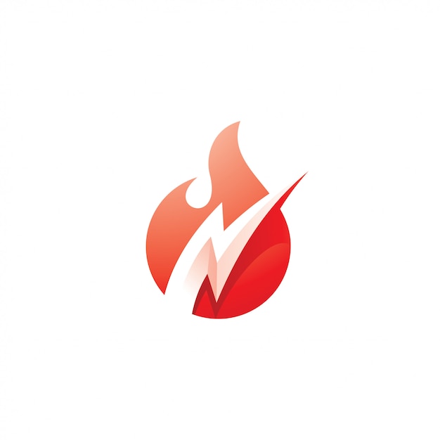 Download Free Fire Flame And Flash Lightning Bolt Logo Premium Vector Use our free logo maker to create a logo and build your brand. Put your logo on business cards, promotional products, or your website for brand visibility.