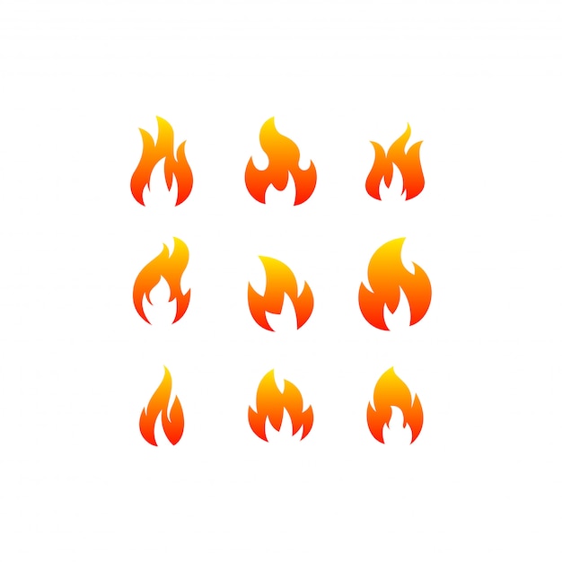 Fire logo bundle Vector | Premium Download
