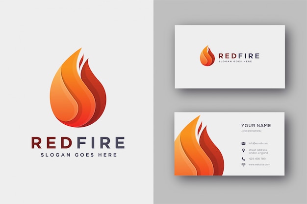 Download Free Fire Logo And Business Card Template Premium Vector Use our free logo maker to create a logo and build your brand. Put your logo on business cards, promotional products, or your website for brand visibility.