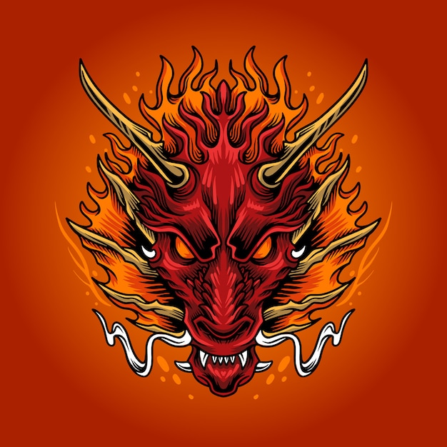 Download Free Fire Red Dragon Head Premium Vector Use our free logo maker to create a logo and build your brand. Put your logo on business cards, promotional products, or your website for brand visibility.