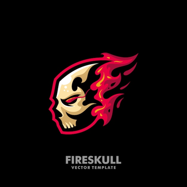 Download Free Fire Skull Illustration Concept Vector Design Template Premium Use our free logo maker to create a logo and build your brand. Put your logo on business cards, promotional products, or your website for brand visibility.