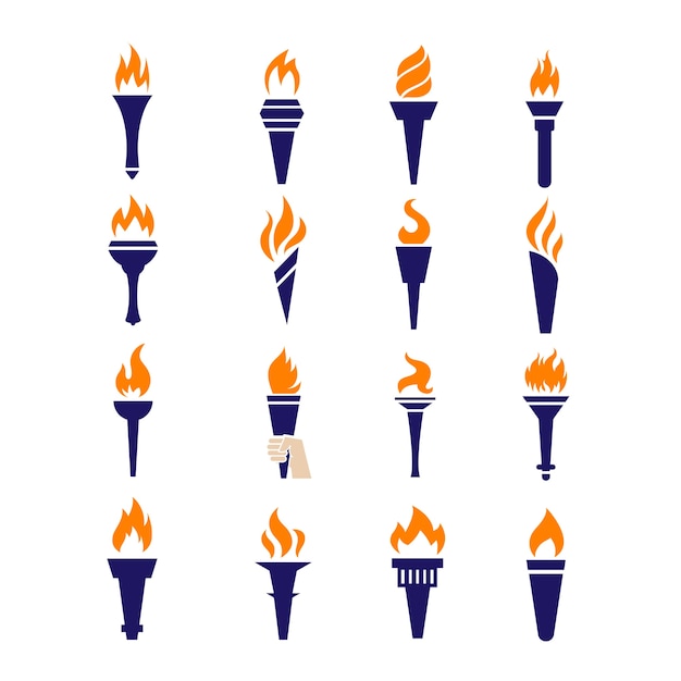 Download Free Fire Torch Victory Championship Flame Flat Vector Icons Premium Use our free logo maker to create a logo and build your brand. Put your logo on business cards, promotional products, or your website for brand visibility.