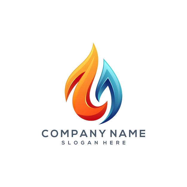 Download Free Fire Water Logo Design Premium Vector Use our free logo maker to create a logo and build your brand. Put your logo on business cards, promotional products, or your website for brand visibility.