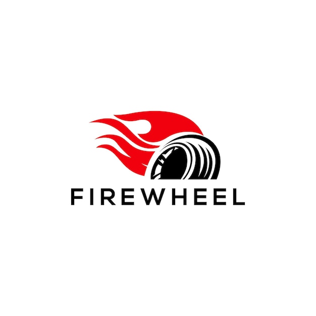 Premium Vector | Fire wheels logo concept vector speed logo with fire ...