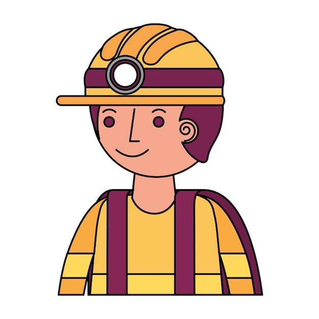 Firefighter avatar character icon vector illustration design Premium Vector