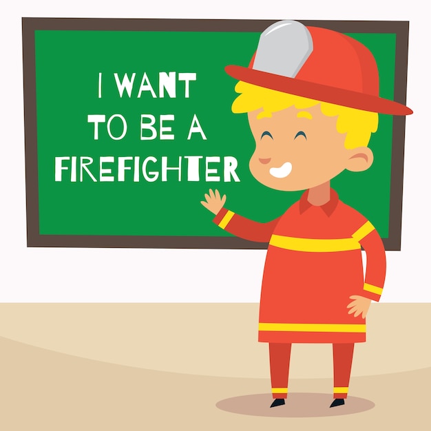 Download Free Firefighter Cartoon Kid Illustration Premium Vector Use our free logo maker to create a logo and build your brand. Put your logo on business cards, promotional products, or your website for brand visibility.