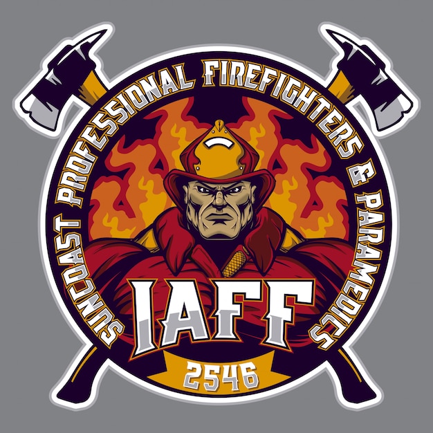 Download Free Firefighter Logo Premium Vector Use our free logo maker to create a logo and build your brand. Put your logo on business cards, promotional products, or your website for brand visibility.