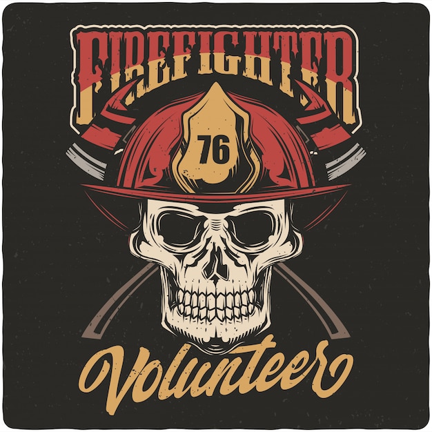 Download Free Firefighter Skull Premium Vector Use our free logo maker to create a logo and build your brand. Put your logo on business cards, promotional products, or your website for brand visibility.