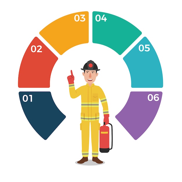 Download Free Firefighter With Blank Circle Infographic Template Premium Vector Use our free logo maker to create a logo and build your brand. Put your logo on business cards, promotional products, or your website for brand visibility.