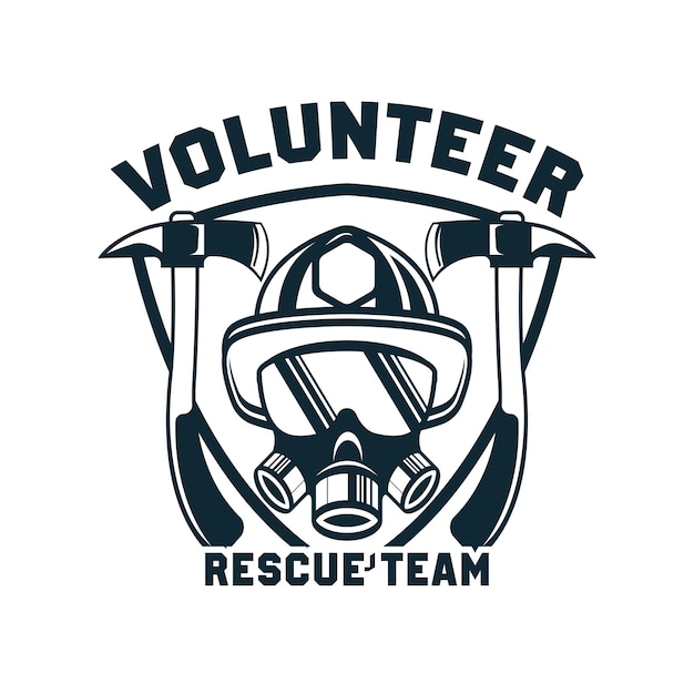 Download Vector Volunteer Firefighter Logo PSD - Free PSD Mockup Templates
