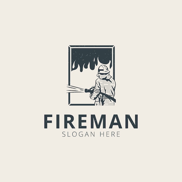 Download Free Fireman Logo Template Premium Vector Use our free logo maker to create a logo and build your brand. Put your logo on business cards, promotional products, or your website for brand visibility.