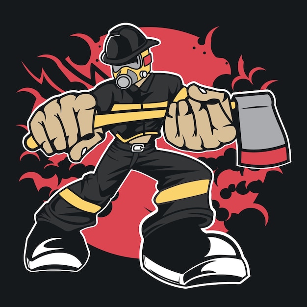 Fireman | Premium Vector