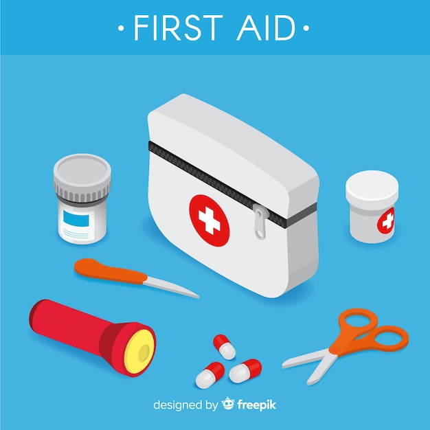 Free Vector | First aid background