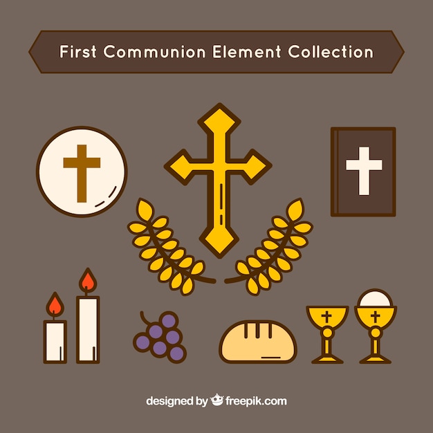 First communion collection | Free Vector