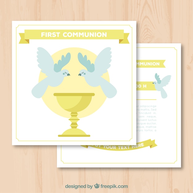 First Holy Communion Invitations Free Download