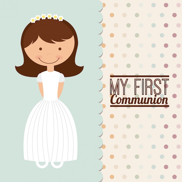 First communion | Premium Vector