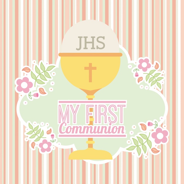 First communion | Premium Vector