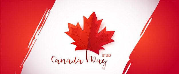 Premium vector first of july canada day 