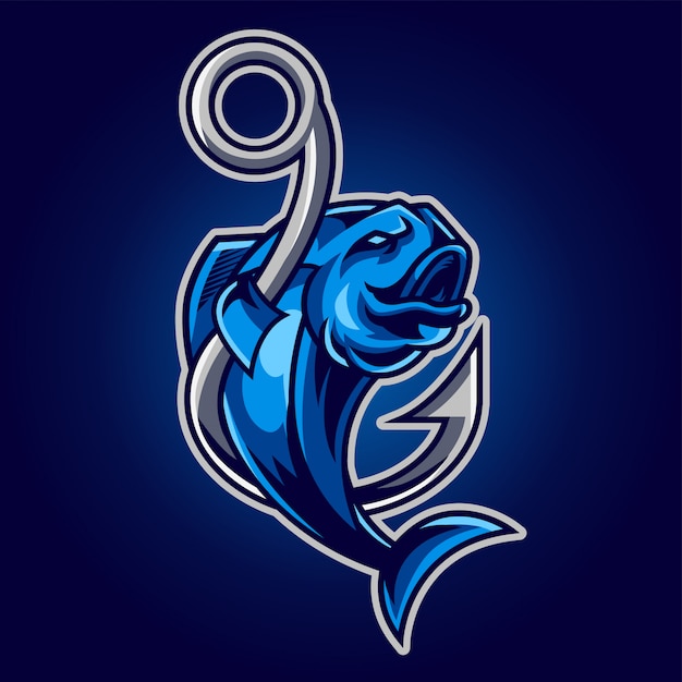 Download Free Fish Esport Gaming Logo Premium Vector Use our free logo maker to create a logo and build your brand. Put your logo on business cards, promotional products, or your website for brand visibility.