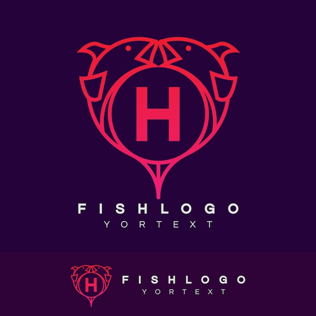 Download Free Fish Initial Letter H Logo Design Premium Vector Use our free logo maker to create a logo and build your brand. Put your logo on business cards, promotional products, or your website for brand visibility.