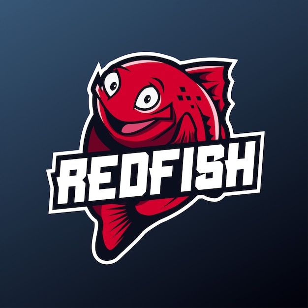 Premium Vector | Fish mascot for sport and esport logo