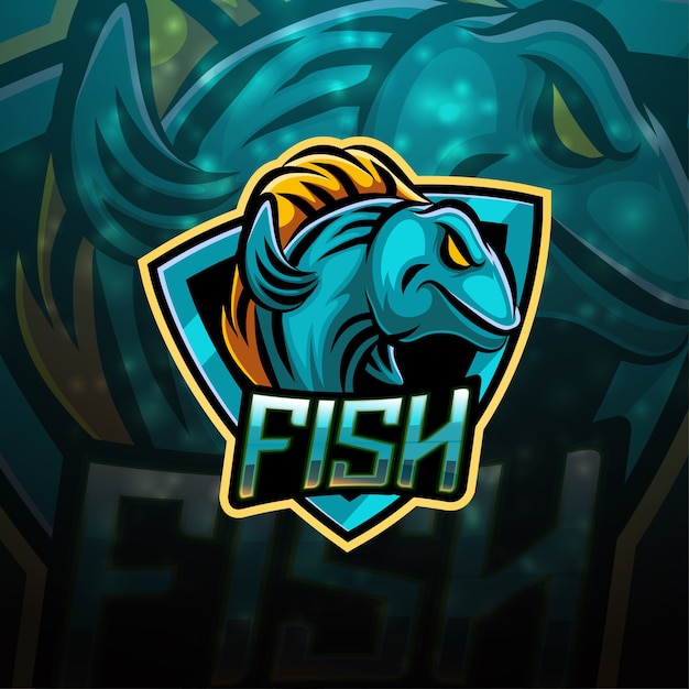 Premium Vector | Fish sport mascot logo design