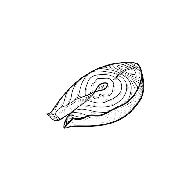 魚のステーキ手描きのアウトライン落書きアイコン 白い背景で隔離の印刷物 ウェブ モバイル インフォグラフィックのグリルステーキベクトルスケッチイラスト グリルした健康食品のコンセプト プレミアムベクター 魚のステーキ手描きのアウトライン落書きアイコン 白い背景で隔離の印刷物 ウェブ モバイル インフォグラフィックのグリルステーキベクトルスケッチイラスト グリルした健康食品のコンセプト プレミアムベクター