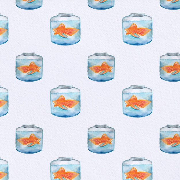 Download Fish tank pattern background Vector | Free Download