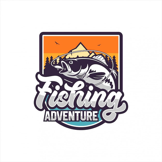 Download Premium Vector Fishing Adventure Design Logo