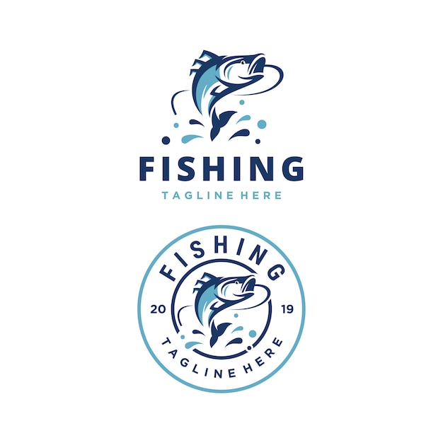 Download Premium Vector Fishing Adventure Vector Logo Design Template