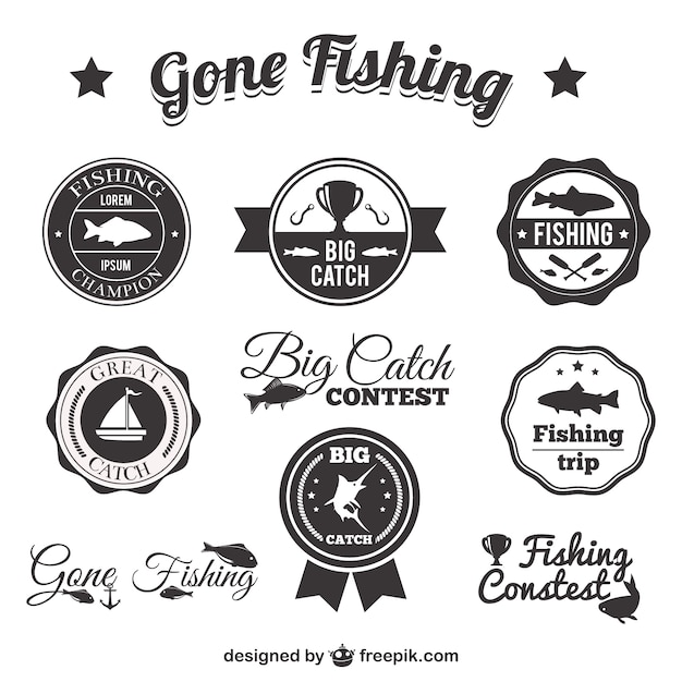 Fishing badges pack
