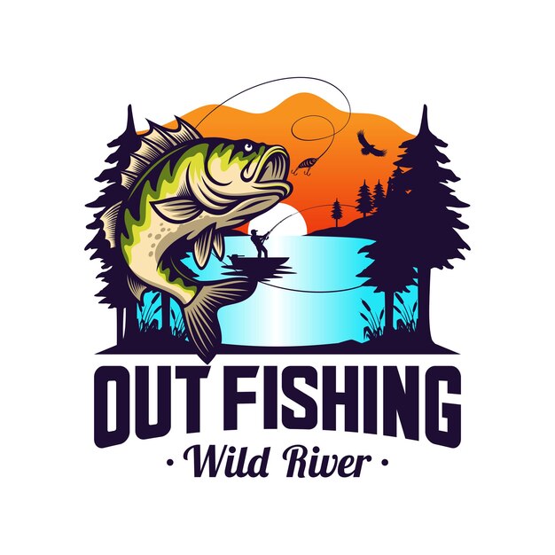 Fishing Logo Vector Photos Psd And Icons Free Download Drawstock