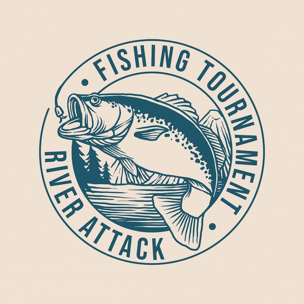 Download Fishing club logo | Premium Vector