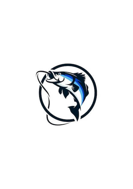 Download Fishing fish logo vector Vector | Premium Download
